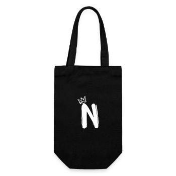N - Gift Bag for Bottles - black - Front