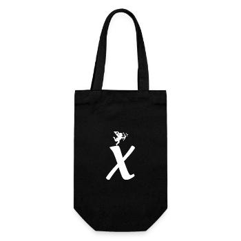 X - Gift Bag for Bottles - black - Front