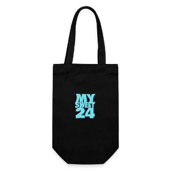 Sweet 24 - Gift Bag for Bottles - black - Front