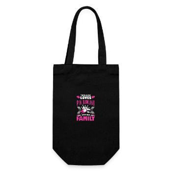 This Girl Loves Pin Bowling - Gift Bag for Bottles - black - Front