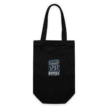 I Get Totally Lost In Books - Gift Bag for Bottles - black - Front