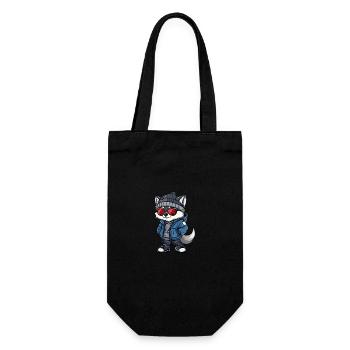 Wolf Winter - Gift Bag for Bottles - black - Front