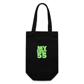Sweet 55 - Gift Bag for Bottles - black - Front
