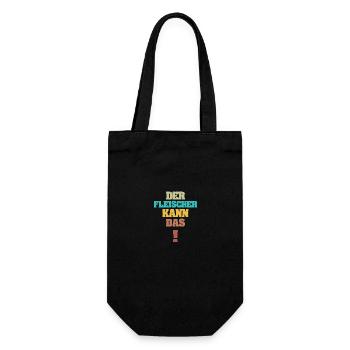 Cadeau pour boucher - Sac à bouteille - noir - Devant