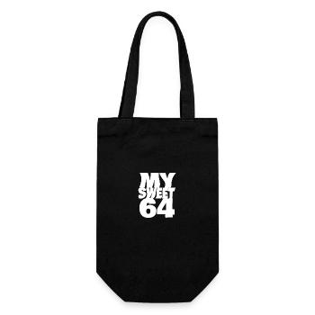 64 - Gift Bag for Bottles - black - Front