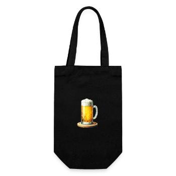 Chope de bière Polygon - Sac à bouteille - noir - Devant