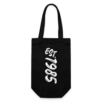 Est. 1985 - Établi en 1985 - Cadeau d’anniversaire - Sac à bouteille - noir - Devant