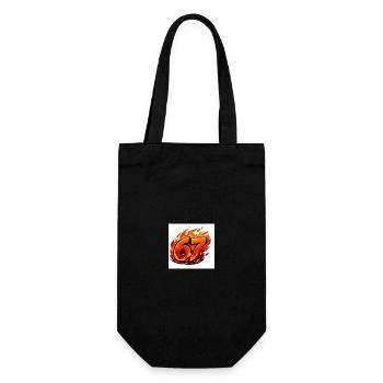 Fire Logo67 - Gift Bag for Bottles - black - Front