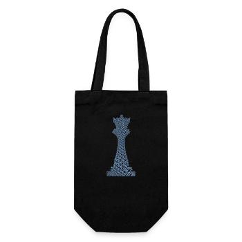 Chess Chess Piece Queen - Gift Bag for Bottles - black - Front