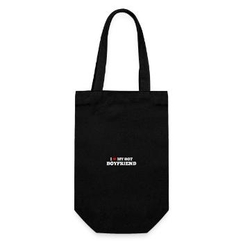 I love my hot friend - Gift Bag for Bottles - black - Front