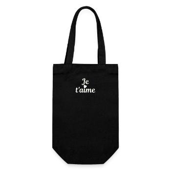 Je t'aime - Sac à bouteille - noir - Devant