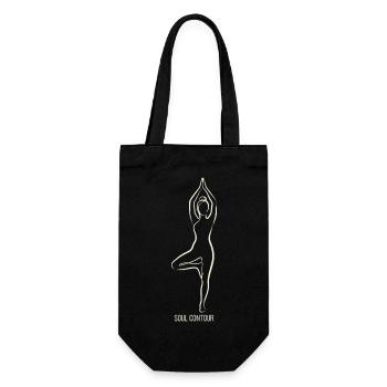 SOUL CONTOUR - Vrikshasana - Gift Bag for Bottles - black - Front
