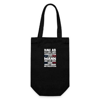 French French France - Gift Bag for Bottles - black - Front