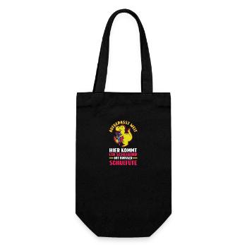 First Grade Elementary School Back to School Gift - Gift Bag for Bottles - black - Front