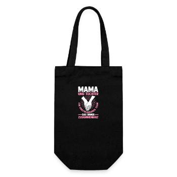 Maman et fille - Sac à bouteille - noir - Devant