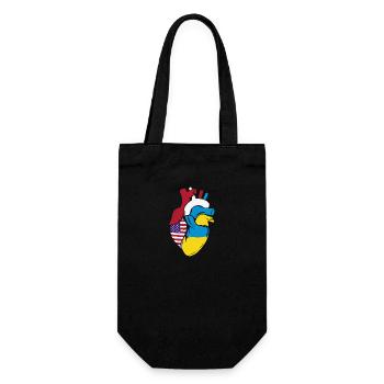 Ukraine - Gift Bag for Bottles - black - Front