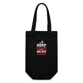 Badminton - Gift Bag for Bottles - black - Front