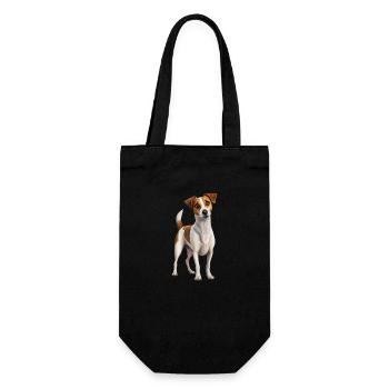 NICE DOG - Gift Bag for Bottles - black - Front