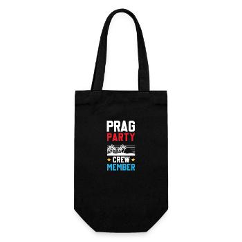 Prag Party Crew - Geschenkbeutel für Flaschen - Schwarz - Vorne