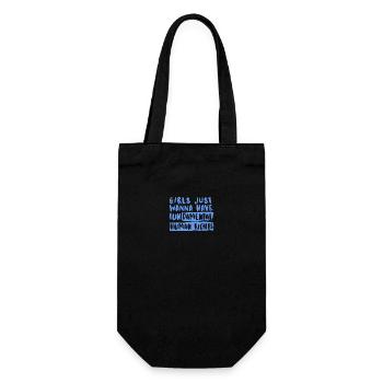 FunDamental Rights blue - Geschenkbeutel für Flaschen - Schwarz - Vorne