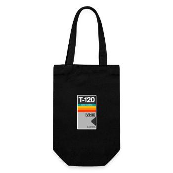 VHS Vidéo Cassette Cassette Rétro Vintage icône symbole. - Sac à bouteille - noir - Devant