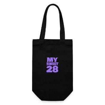 Sweet 28 - Gift Bag for Bottles - black - Front