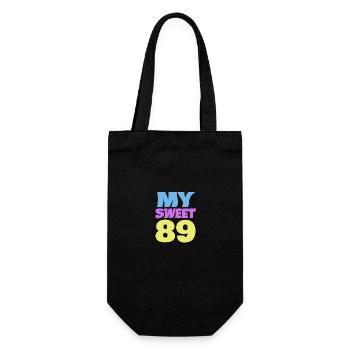 Sweet 89 - Gift Bag for Bottles - black - Front