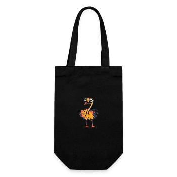 Strauß Halloween Tier - Geschenkbeutel für Flaschen - Schwarz - Vorne