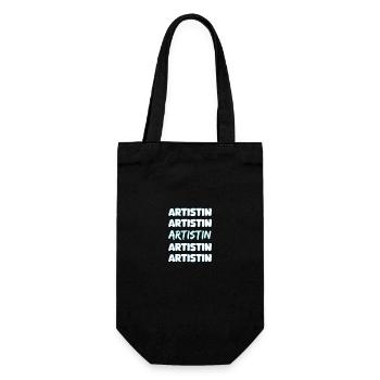 Gift for Artist - Gift Bag for Bottles - black - Front