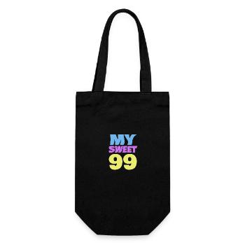Age 99 - Gift Bag for Bottles - black - Front
