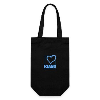 Kiano - Geschenkbeutel für Flaschen - Schwarz - Vorne