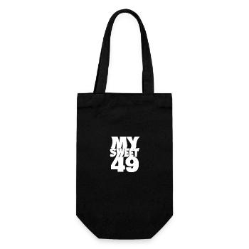 49 - Geschenkbeutel für Flaschen - Schwarz - Vorne