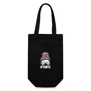 Golfer Aunt Golf - Gift Bag for Bottles - black - Front