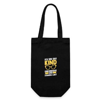 Daughter Son - Gift Bag for Bottles - black - Front