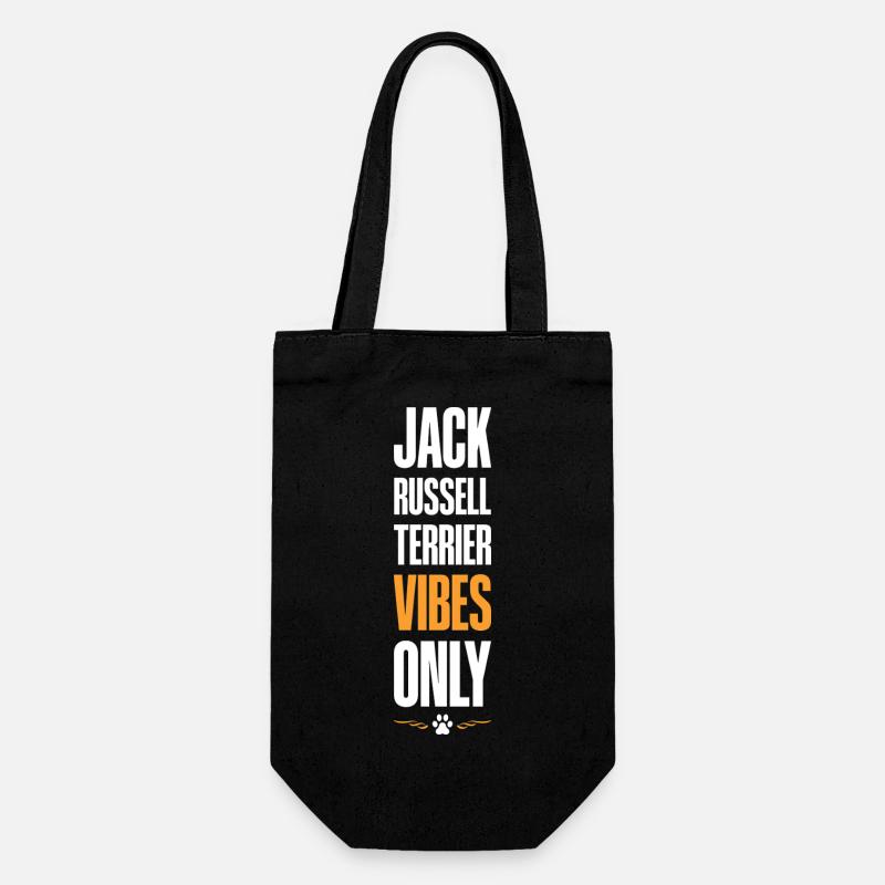 Jack Russell Terrier Vibes - Gift Bag for Bottles - black