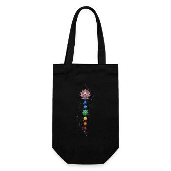 Align your heart with the source. - Gift Bag for Bottles - black - Front