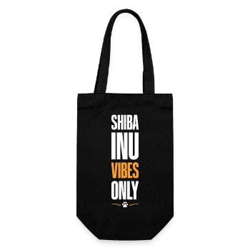 SHIBA INU Vibes Only - Gift Bag for Bottles - black - Front