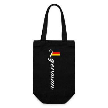 Deutschland - Geschenkbeutel für Flaschen - Schwarz - Vorne