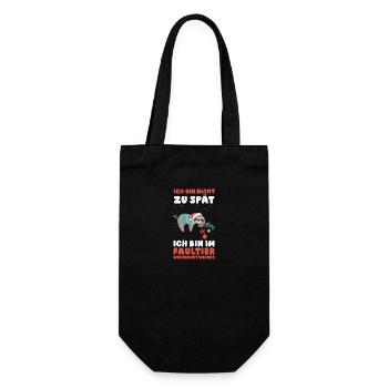 Santa Claus Christmas Party Sloth - Gift Bag for Bottles - black - Front