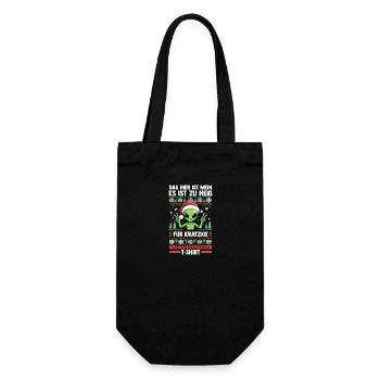 Santa Claus Christmas Ugly Christmas - Gift Bag for Bottles - black - Front