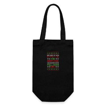 Santa Claus Christmas Ugly Christmas - Gift Bag for Bottles - black - Front