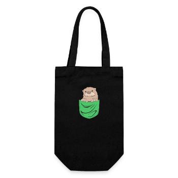 Otter - Gift Bag for Bottles - black - Front