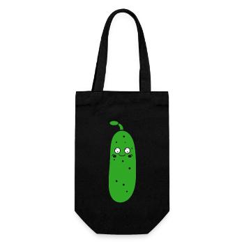 cucumber - Gift Bag for Bottles - black - Front