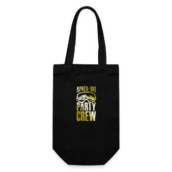 Apres Ski Party Crew Ski Brille - Geschenkbeutel für Flaschen - Schwarz - Vorne