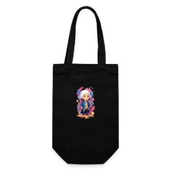 The little Mozart 01 - Gift Bag for Bottles - black - Front