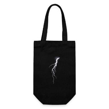 Lightning Bolt Blitz - Geschenkbeutel für Flaschen - Schwarz - Vorne