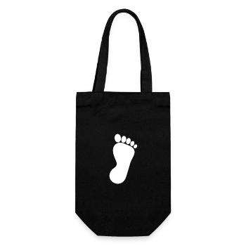 Foot Feet Foot Care Podiatry Gift Gift Idea - Sac à bouteille - noir - Devant