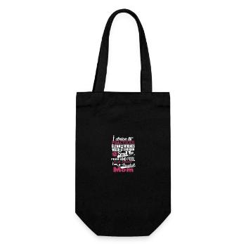 I Am A Baseball Mom - Gift Bag for Bottles - black - Front