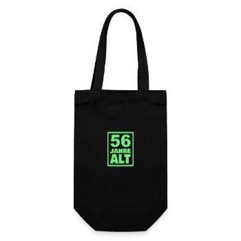 56 - Geschenkbeutel für Flaschen - Schwarz - Vorne