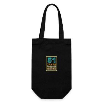 Age 51 - Gift Bag for Bottles - black - Front